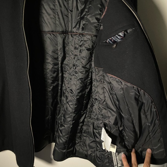 GAP Wool-blend zip up coat - Picture 3 of 5